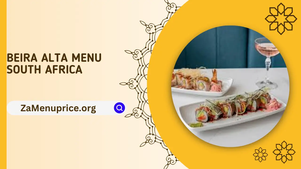 Beira Alta Menu