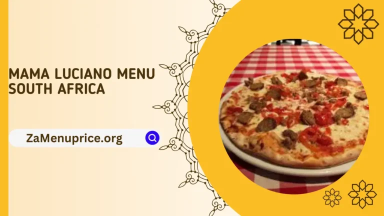 Mama Luciano Menu